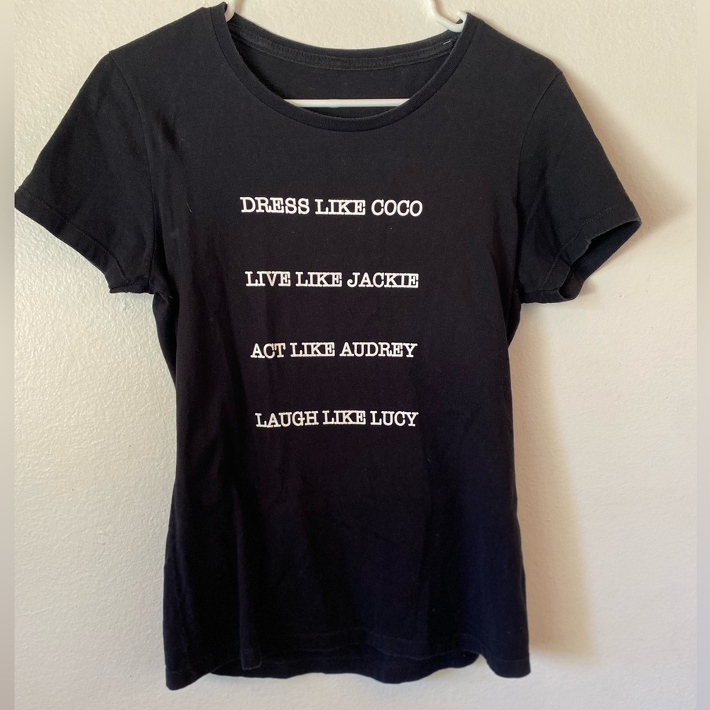Classic Black Women's Short Sleeve Tee
